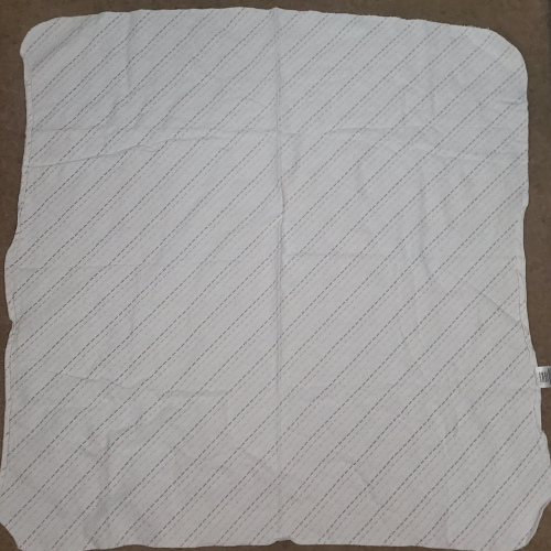 Luvable Friends White Dashed Receiving Blanket