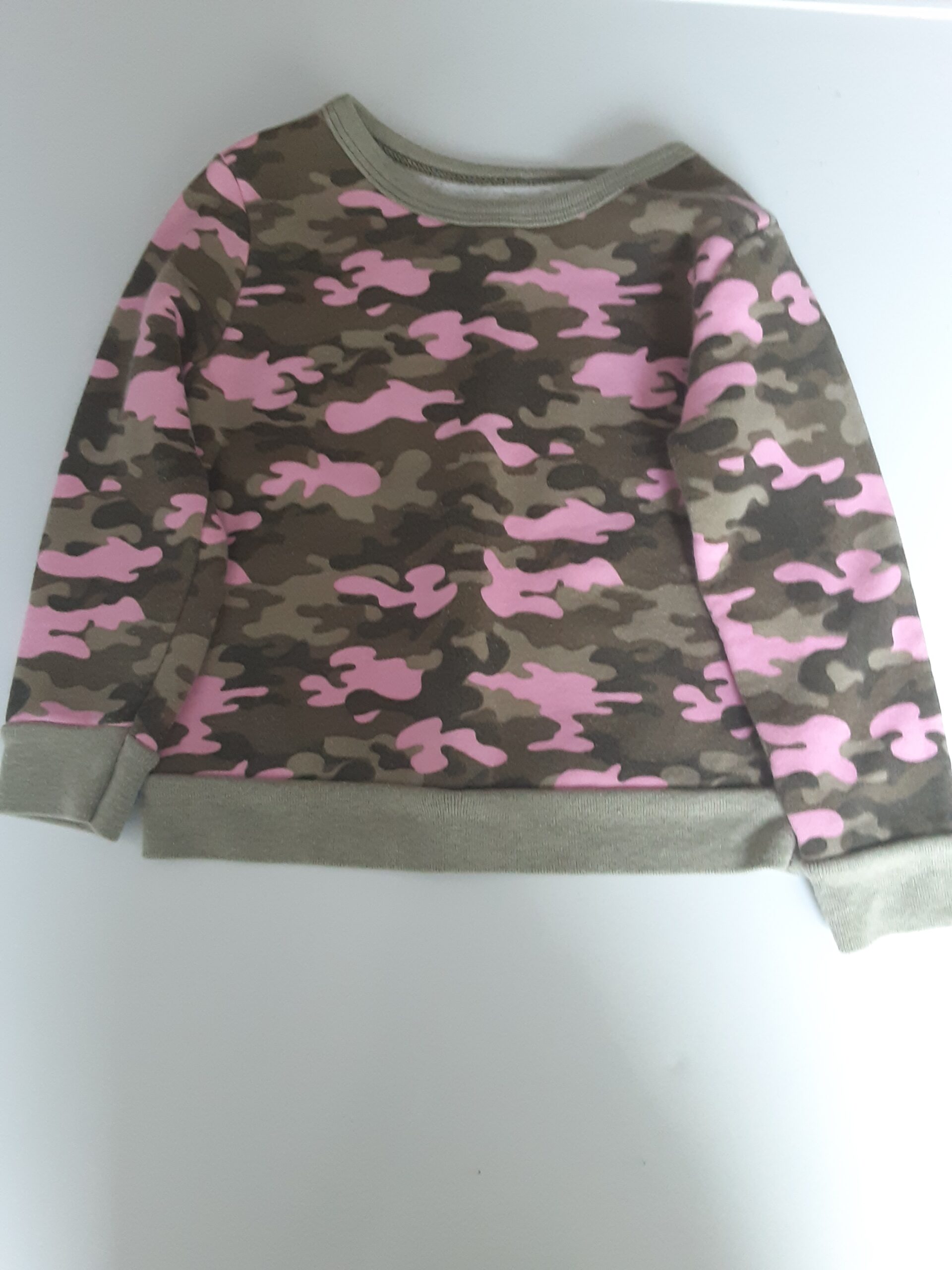 Camouflage Sweatshirt Pink and Green